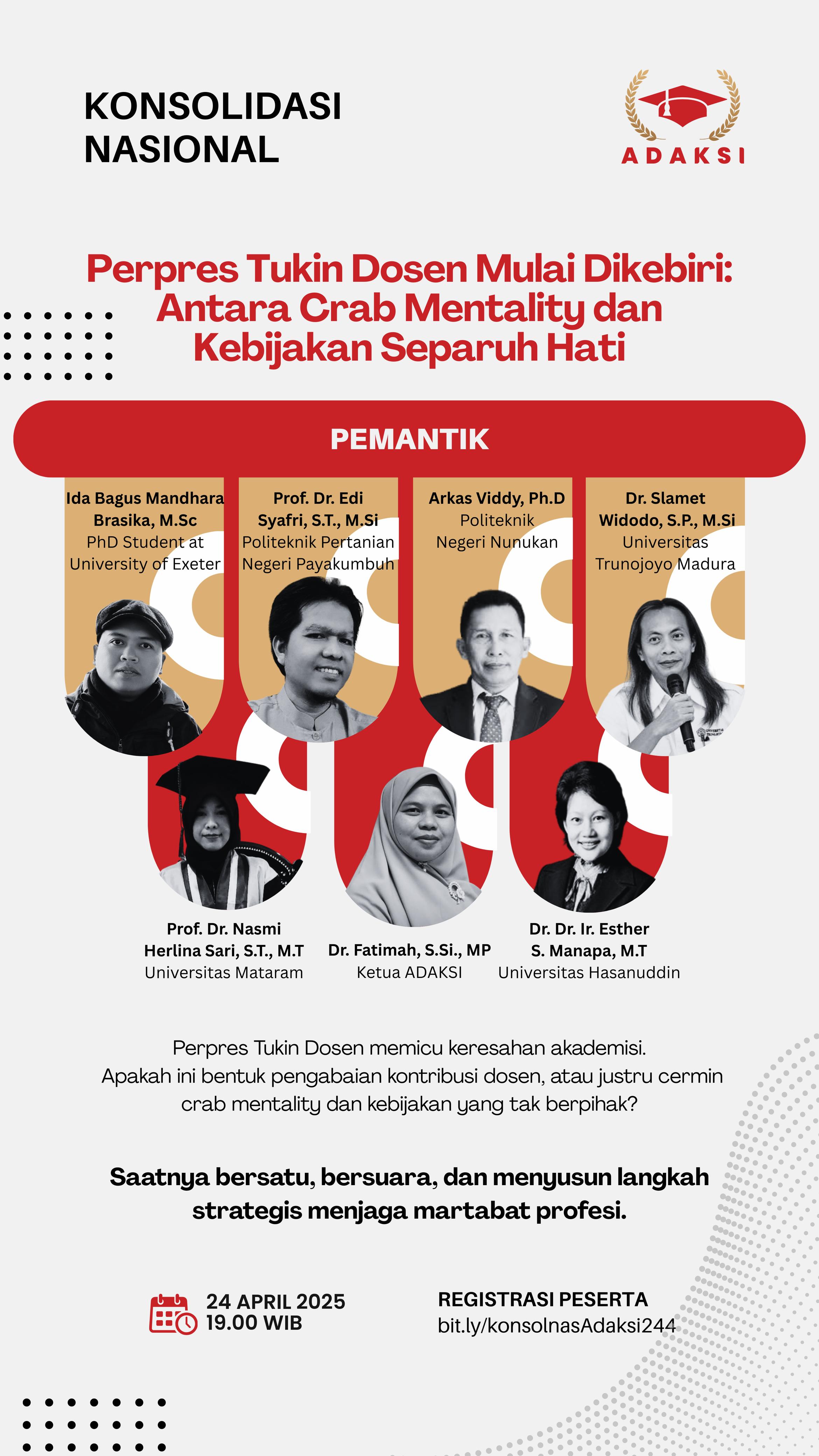 Konsolidasi Nasional: Perpres Tukin Dosen Mulai Dikebiri